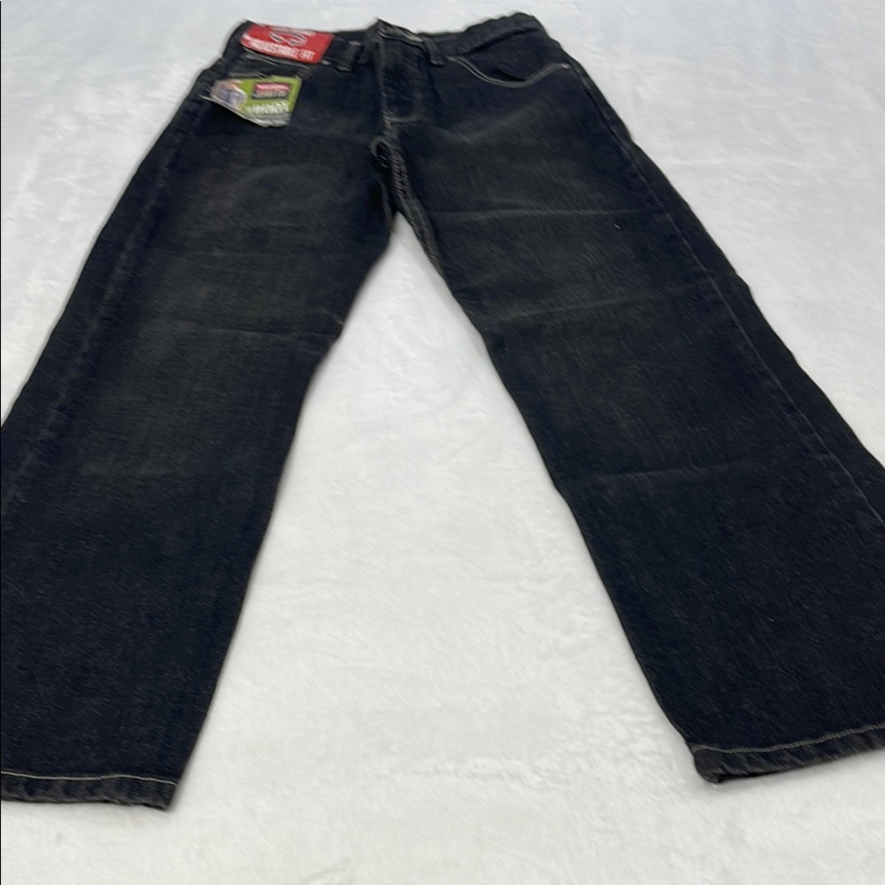 Wrangler Black Relaxed Jeans with Sturdy Denim BOYS SIZE 14 R